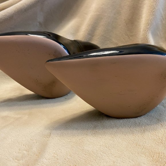 GIANNI RENZI BLACK PATENT LEATHER PUMPS SIZE 41 EU - Picture 5 of 11